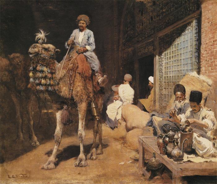 Edwin Lord Weeks A Market in Isphahan oil painting image